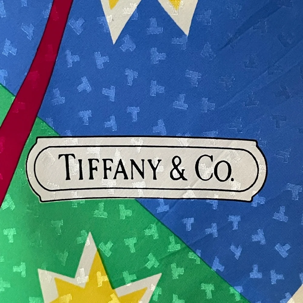 New! TIFFANY & CO SILK SCARF 35” SQUARE